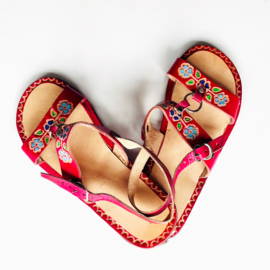 Sandaaltjes, handmade in Mexico