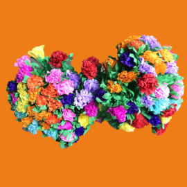 Bosjes bloemen papier