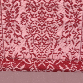 Plastic vloerkleed, kleurrijk motief, 60 x 120 cm.