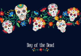 Sleutelhanger Día de los Muertos schedeltjes