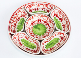 Tapasschaal handbeschilderd ø 32cm