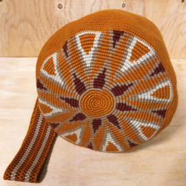 Wayuu schoudertas, oker L.