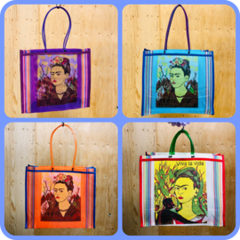 Tassen nylon met opdruk Frida Kahlo