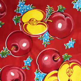 Tafelzeil appels op rood