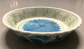 Ronde lage schaal duokleur, ø 27 cm.