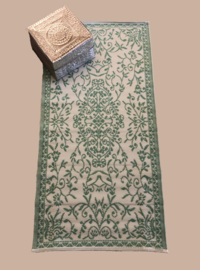 Plastic vloerkleed vanille groen | 90 x 180 cm