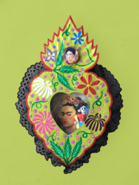 Niche Frida Kahlo hartvorm