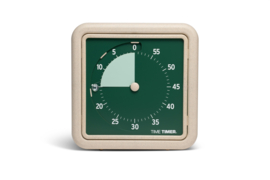 Time Timer® RETRO – Eco Editie - kleur Water (Blauw) of Land (Groen) - NIEUW