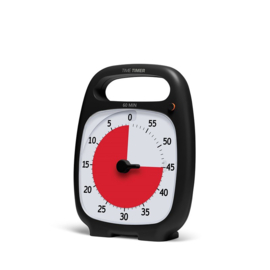 Time Timer® PLUS 60 Minuten – Zwart -140 × 180 mm