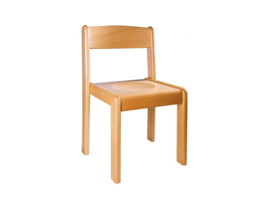 Stapelbare stoel hout