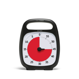 Time Timer® PLUS 60 Minuten – Zwart -140 × 180 mm