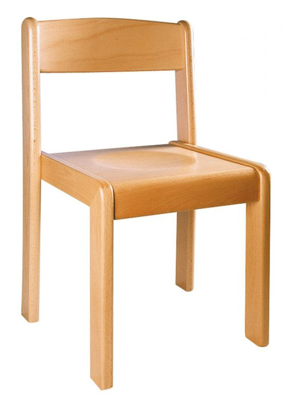 Stapelbare stoel hout