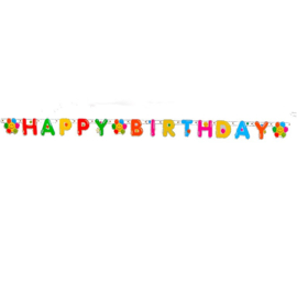 Verjaardag ballonnen letterslinger 180cm
