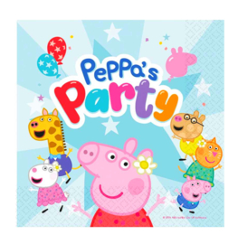 Peppa Pig servetten 16 stuks 33x33cm