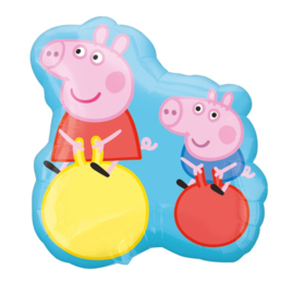 Peppa Pig en George folie ballon 40x50cm
