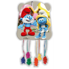 Smurfen trekpinata 33x33cm