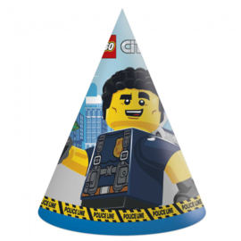 Lego City feesthoedjes 6 stuks
