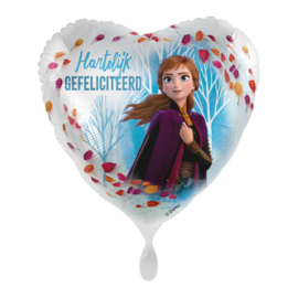Frozen Anna gefeliciteerd folie ballon 43cm