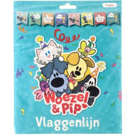 Woezel en Pip vlaggenlijn 4m
