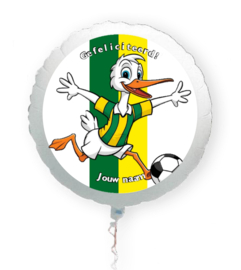 Voetbal Den Haag folie ballon XL met eigen naam 58cm