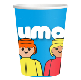 Playmobil bekers 8 stuks 200ml
