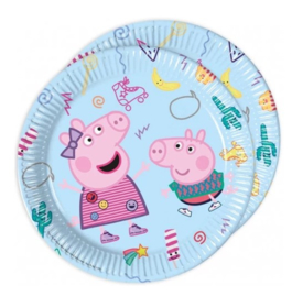 Peppa Pig borden 8 stuks 23cm