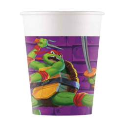 Ninja Turtles bekers 8 stuks 200ml