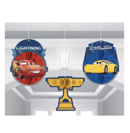 Cars hangdecoratie 3 stuks