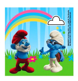 Smurfen servetten 20 stuks 33x33cm