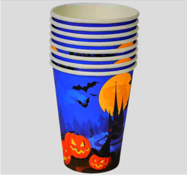 Halloween bekers karton 8st 400ml