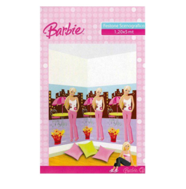 Barbie versiering muur 1,2x5 meter