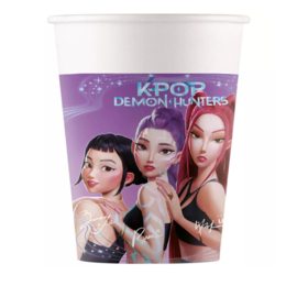 KPop Demon Hunters bekers 8 stuks 200ml