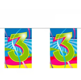 Drie jaar vlaggenlijn mini 4m