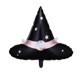 Halloween heks hoed folie ballon 66,5x57,5cm