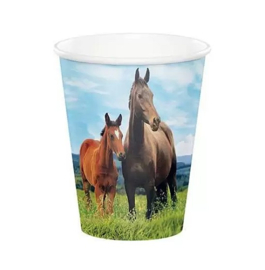 Paarden bekers 8st 256ml