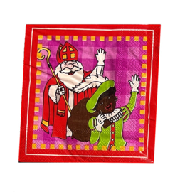 Sinterklaas servetten 20 stuks 25x25cm