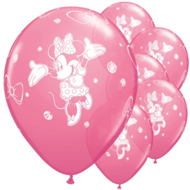 Minnie Mouse ballonnen 6st 28cm