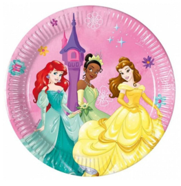 Prinsessen Disney gebaksborden 8st 20cm
