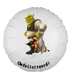 Shrek Gefeliciteerd folie ballon 45cm