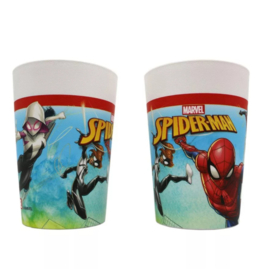 Spiderman bekers herbruikbaar 2 stuks 230ml