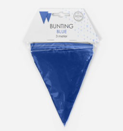 Vlaggenlijn blauw 3m 10x15cm