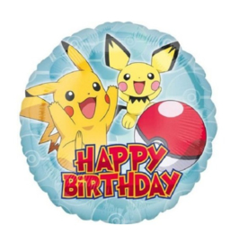 Pokemon happy birthday folie ballon 43cm