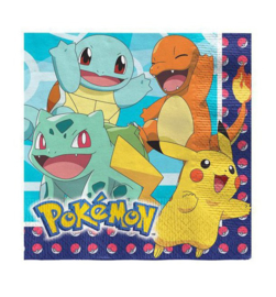 Pokemon servetten 16 stuks 33x33cm