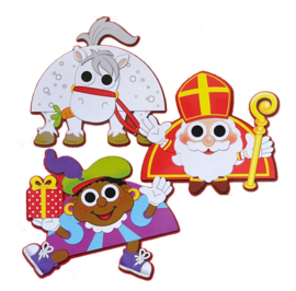 Sinterklaas bordjes set 3 stuks