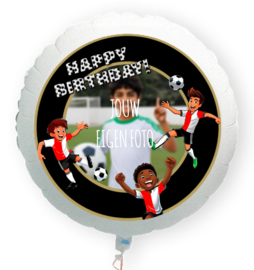 Voetbal Rotterdam eigen foto folie ballon XL 58cm
