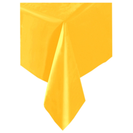 Tafelkleed geel plastic 137x274cm