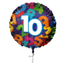 Tien jaar heliumballon 45cm