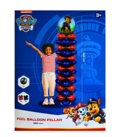 Paw Patrol Chase ballon pilaar 1,6 meter