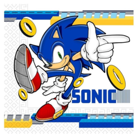 Sonic the hedgehog servetten 16st 33x33cm