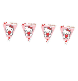 Hello Kitty vlaggenlijn plastic 3,6m